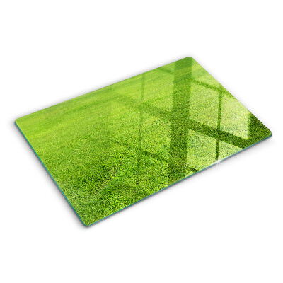Planche à découper en verre herbe verte
