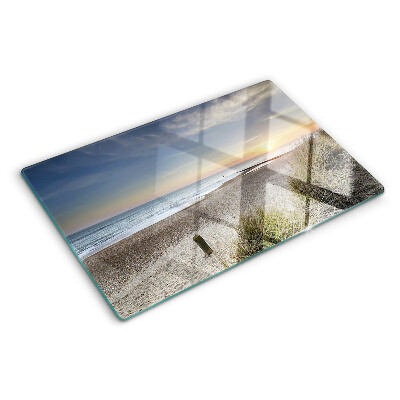 Planche à découper verre Plage au coucher du soleil