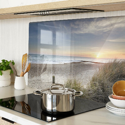 Planche à découper verre Plage au coucher du soleil