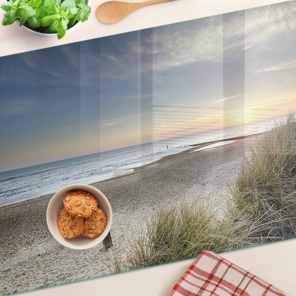 Planche à découper verre Plage au coucher du soleil