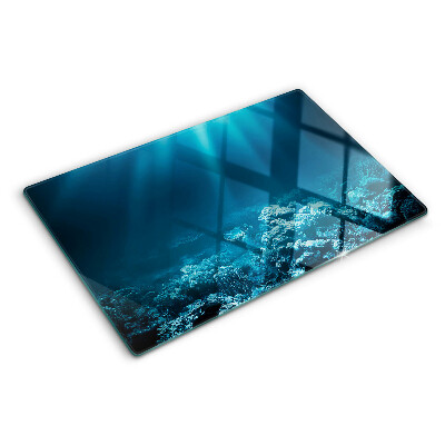 Planche à découper en verre Paysage sous-marin avec un récif corallien