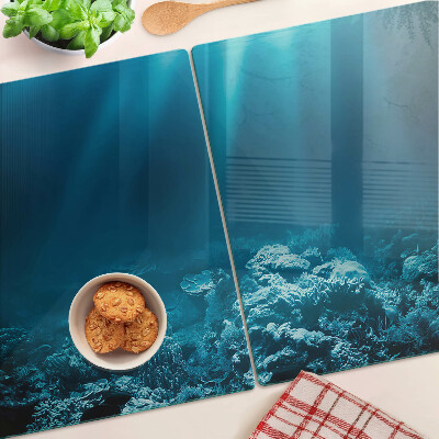 Planche à découper en verre Paysage sous-marin avec un récif corallien