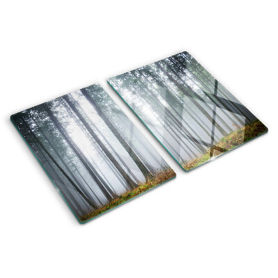 Planche à découper en verre Forêt brumeuse
