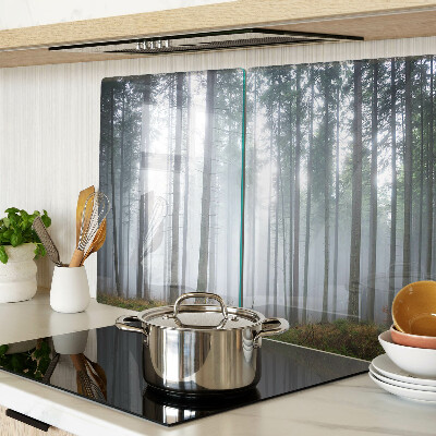 Planche à découper en verre Forêt brumeuse