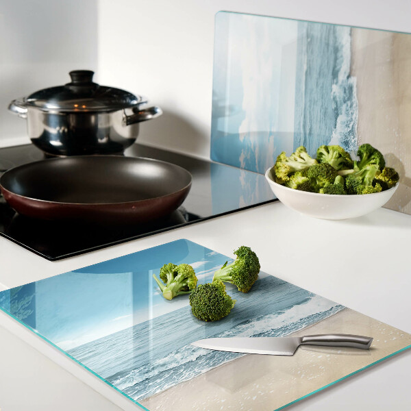 Planche à découper verre Plage et mer