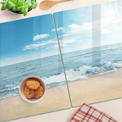 Planche à découper verre Plage et mer