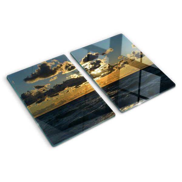 Planche à découper en verre Coucher de soleil sur la mer