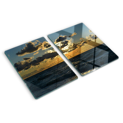 Planche à découper en verre Coucher de soleil sur la mer