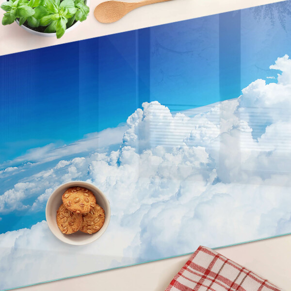 Planche à découper verre Ciel avec des nuages