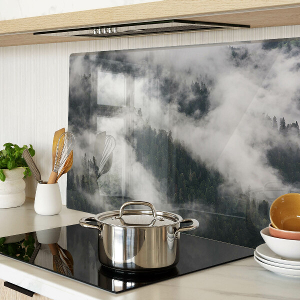 Planche à découper en verre Des montagnes dans les nuages