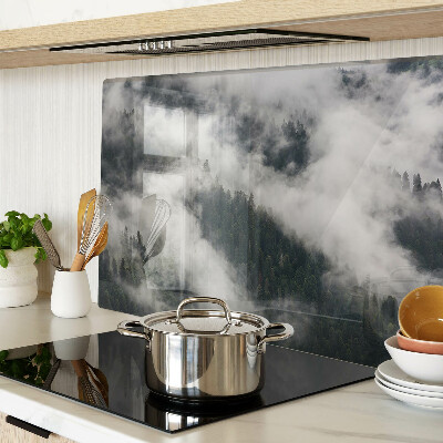 Planche à découper en verre Des montagnes dans les nuages