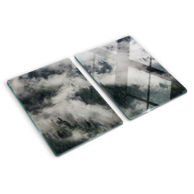 Planche à découper en verre Des montagnes dans les nuages