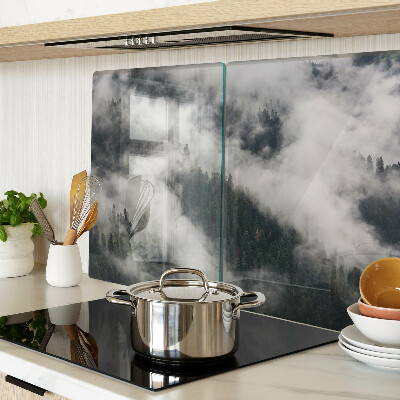 Planche à découper en verre Des montagnes dans les nuages
