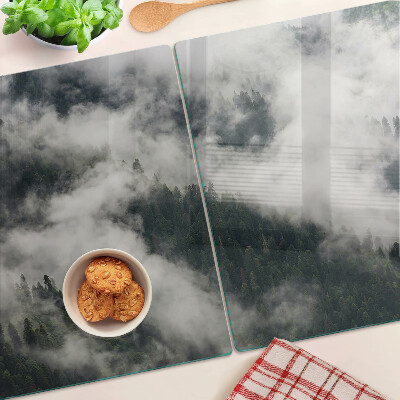 Planche à découper en verre Des montagnes dans les nuages