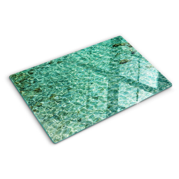 Planche à découper en verre Modèle d'eau de piscine