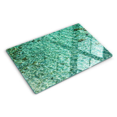 Planche à découper en verre Modèle d'eau de piscine