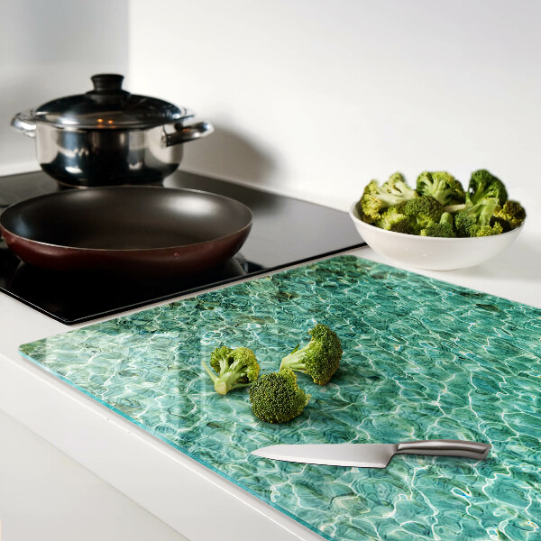 Planche à découper en verre Modèle d'eau de piscine