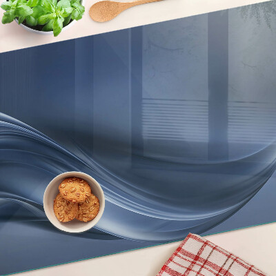 Planche à découper en verre Des vagues aux nuances de bleu
