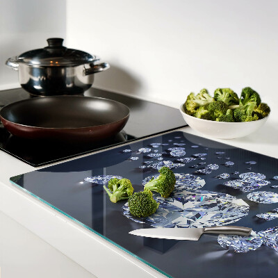 Planche à découper verre Cristaux et diamants