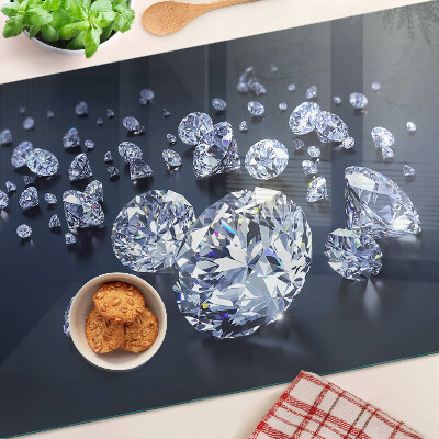 Planche à découper verre Cristaux et diamants