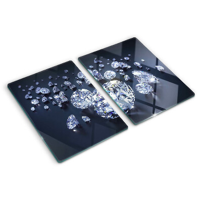 Planche à découper verre Cristaux et diamants