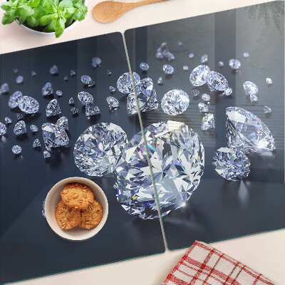 Planche à découper verre Cristaux et diamants