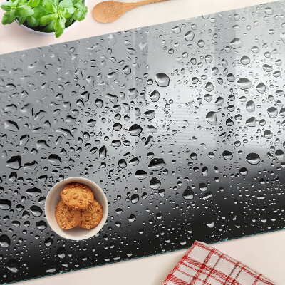 Planche à découper en verre Gouttes d'eau sur le verre