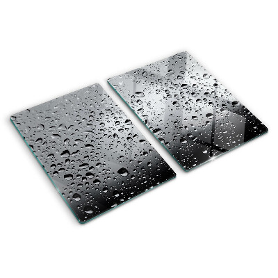 Planche à découper en verre Gouttes d'eau sur le verre