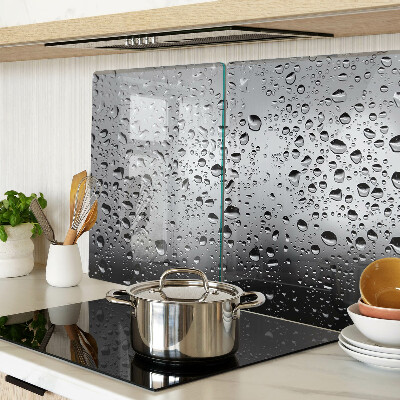 Planche à découper en verre Gouttes d'eau sur le verre