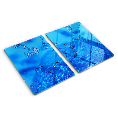 Planche à découper en verre Bulles d'eau et d'air