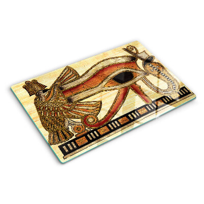 Planche à découper en verre Motif de hiéroglyphes égyptiens