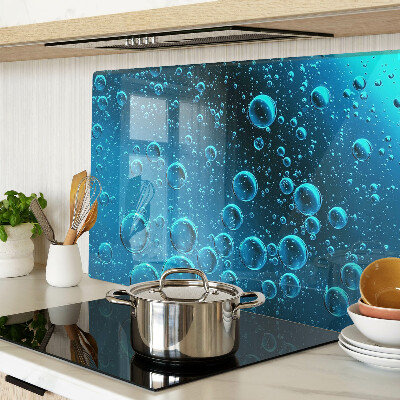 Planche à découper verre Des bulles dans l'eau