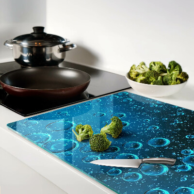 Planche à découper verre Des bulles dans l'eau