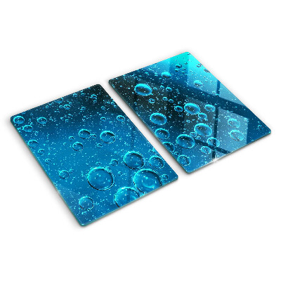 Planche à découper verre Des bulles dans l'eau