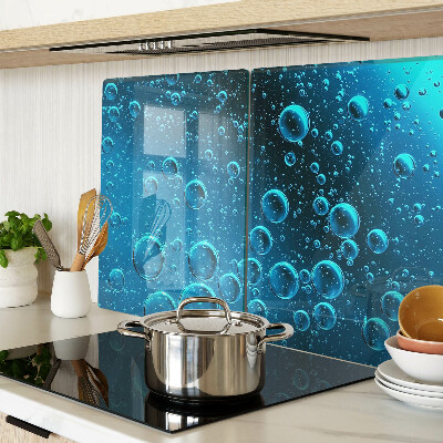 Planche à découper verre Des bulles dans l'eau