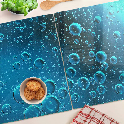 Planche à découper verre Des bulles dans l'eau