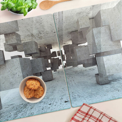 Planche à découper en verre Composition spatiale abstraite