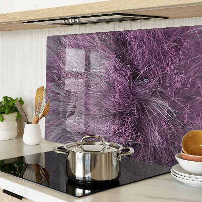 Planche à découper verre Fourrure violette