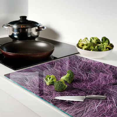 Planche à découper verre Fourrure violette