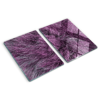 Planche à découper verre Fourrure violette