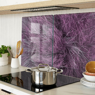 Planche à découper verre Fourrure violette