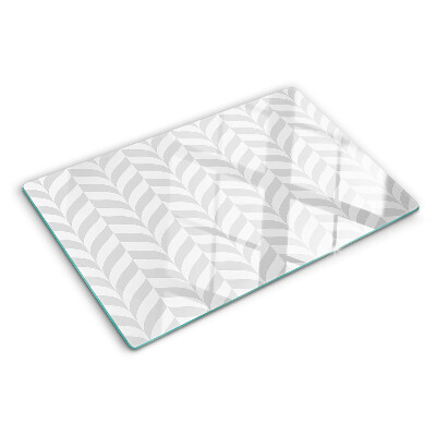 Planche à découper en verre Feuilles aux motifs ondulés