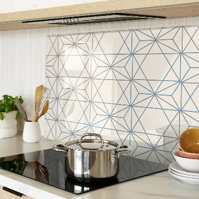Planche à découper verre Géométrie avec des triangles et des lignes