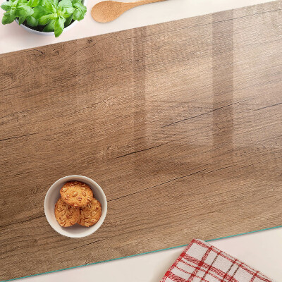 Planche à découper en verre Bois avec reflet de fenêtre