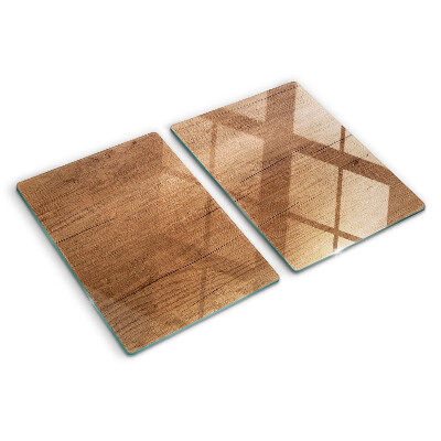 Planche à découper en verre Bois avec reflet de fenêtre