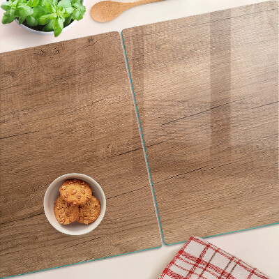 Planche à découper en verre Bois avec reflet de fenêtre