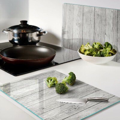 Planche à découper verre Planche de bois dans les tons de gris
