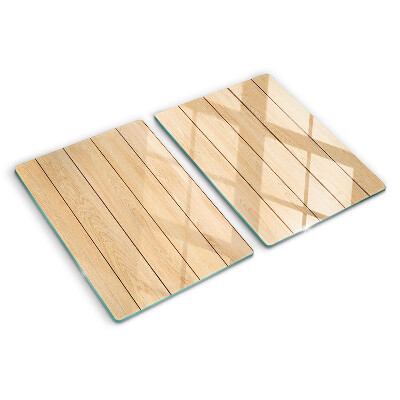 Planche à découper en verre Planche de bois de couleur claire