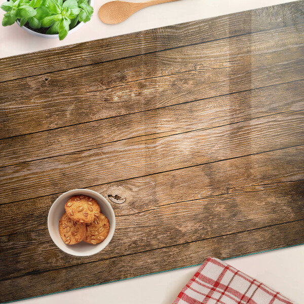 Planche à découper en verre Planche de bois avec une fenêtre