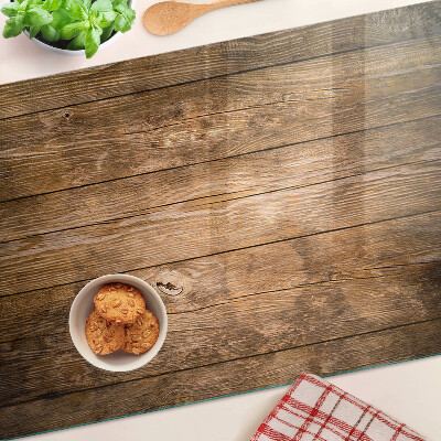 Planche à découper en verre Planche de bois avec une fenêtre